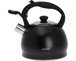 Klausberg 7428 - Fluitketel - RVS - 2 liter - zwart