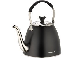 Klausberg 7570 - Fluitketel - zwart - 1.1 liter - Inductie, Gas, Elektrisch, Keramisch en Halogeen Fluitketel