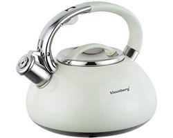 Klausberg KB-7076 fluitketel - 3L - rvs - alle warmtebronnen - Beige