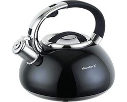Klausberg KB-7076 fluitketel - 3L - rvs - alle warmtebronnen - Zwart