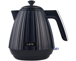 Lafe Modern Elektrische Waterkoker 1,7L – Zwart – STRIX-controller – 2200W RVS – BPA-vrij – Verlichte Schakelaar