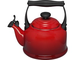 Le Creuset Tradition Fluitketel - 2.1 l - Kersenrood
