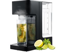 MOA Heetwaterdispenser 2,7L met Temperatuurregeling - Instant Waterkoker - 45-100°C - Heetwatertap - Melkfunctie - BPA-vrij - RVS - Zwart