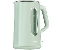 MPM Dubbelwandige Waterkoker - Geluidsarm met Verlicht Interieur - 1.5 Liter 2200W - Groen