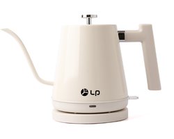 Namajunas - Waterkoker retro - Inhoud 800 ml - RVS - Elektrische Waterkoker - Gooseneck Waterkoker - Coffee Kettle - Heet Water Ketel - Crème
