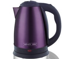 Royalty Line® SSK1.7L Waterkoker Elektrisch - 1.8 Liter Waterkettle - 1500W - RVS / Paars