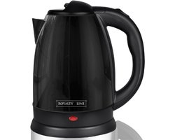Royalty Line® SSK1.7L Waterkoker Elektrisch - 1.8 Liter Waterkettle - 1500W - RVS / Zwart