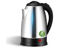 Royalty Line® SSK1.7L Waterkoker Elektrisch - 1.8 Liter Waterkettle - BPA Vrij - 1500W - 360° Draaibaar Waterkokers - Retro - RVS