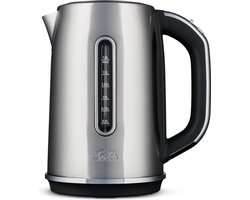 Solis Flexi Temp Kettle Waterkoker met Temperatuurregeling - Temperatuur van 40 tot 100°C - Geïntegreerde Kalkfilter - Theemaker - Zilver