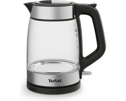 Tefal Glass KI6058 - Waterkoker - 1,7L - Glazen Design - Met LED-verlichting - Uitneembaar Antikalkfilter - 2200W - Zwart