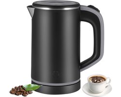 Waterkoker - 800ml Mini Reiskoker - 600W & 304 RVS - Met Automatische Uitschakeling - Voor Thee, Koffie & Melk - Veilig & Draagbaar voor Thuis & Reizen