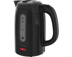 Waterkoker Zwart - 1,7 Liter - Elektrische Waterkoker 2200W - Met Uitneembaar Kalkfilter - Vivid Green