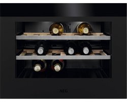 AEG KWK884520T - Inbouw wijnkoelkast - Zwart - 18 flessen - - nis 45 cm