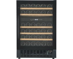 Caviss CLEN246TBE4 - Wijnkoelkast 2 zones - 45 Flessen - Ook onderbouw - 5 tot 22 °C - LED verlichting