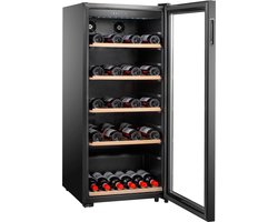 Caviss S1102CBEG Wijnkoelkast- 1 Temperatuurzone - 102 Flessen - 39 dB - H 124 cm - B 54 cm - LED verlichting