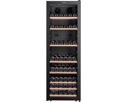 Caviss S1190CBEG - Wijnkoelkast met 2 Temperatuurzones 5 à 20 °C - 190 Flessen - LED verlichting - 42 dB - 173.7 cm H