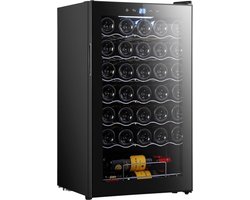 Cecotec Vinoteca 34 flessen Bolero Grandsommelier 34030 Black Compressor, 80 l, compressorkoeling, temperatuur instelbaar van 5