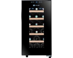 Climadiff CUVEE18 - Wijnkoelkast voor 18 flessen - Wijnklimaatkoelkast vrijstaand - Wijnkoeler - Instelbaar tussen 11°C en 18°C - geluidsniveau slechts 22dB