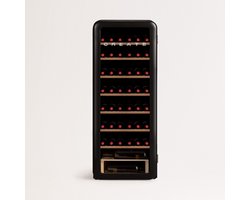 CREATE - WINECOOLER RETRO XXL - Elektrische wijnkelder met 76 flessen - 208 liter - 75cl flessen - 4° tot 22°