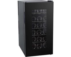 DailySupplies® Wijnkoelkast - Wijnklimaatkast - Wijnkoeler - Flessenkoelkast - Zwart