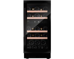 Dunavox Flow-32D Wijnkoelkast DAUF-32.78DB 2 Zones Zwart + Zwarte handgreep