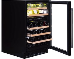 Dunavox Flow-38 Wijnkoelkast DAUF-38.100DB 2 Zones Zilver