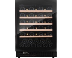 Dunavox Flow-46 Wijnkoelkast DAUF-46.138SS 1 Zone Zilver Zwart