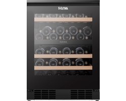 ETNA WKO546 - Wijnklimaatkast - 82 cm - 2 koelzones - 46 flessen - 128 Liter - UV- en warmtewerend glas - ConnectLife & Vivino app - 2 koolstoffilters - Trillingsdemping