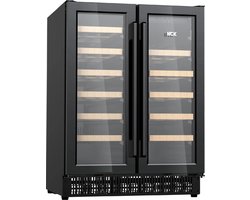 HCK Wijnkoelkast 2 zones SC-120WD - 40 Flessen - 39 dB - 4 - 22 °C