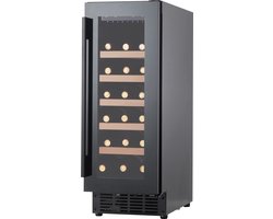 HCK wijnkoelkast 30 cm breed SC-60W - 1 zone - 19 Flessen - 39 dB - 4 tot 22 °C