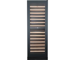 HCK Wijnkoelkast SC-430WD - 2 zones - 163 Flessen - 14 lades - 39 dB - Greeploos met verzonken handgreep