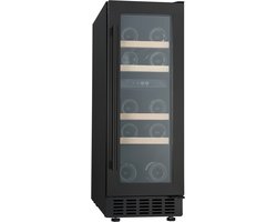 Helvetia HWTS217GN - Wijnkoelkast - 2 temperatuur 5 à 22 °C - 17 Flessen - 30 Flessen - H 82 cm regelbaar - B 30 cm