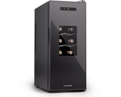 Klarstein Silent Vino 12 Uno Slim Wijnkoelkast 30 l / 12 fl 5-18 °C Touch