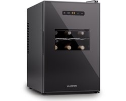 Klarstein Silent Vino 15 Uno Wijnkoelkast 39 l / 15 fl 5-18 °C Touch