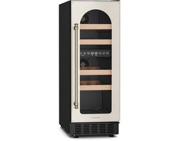 Klarstein Vinovilla Victoria 17 Weinkühlschrank 17 Flaschen, 2 Zonen, 5 22 °C, Touchpanel, LED Steuerung, UV Schutz, Leiser Betrieb, Eingebaut/Freistehend, Vintage Design – geschikt voor thuisfitness en sportschoolgebruik, duurzame constructie, eenvo