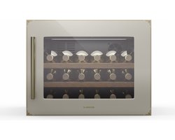 Klarstein Vinsider Victoria 28 WeinKoelkast – 28 Flaschen, 1 Zone, 5–20°C, Touch-Bedienung, LED, Vibrations- und UV-Schutz, einbaufertig, leise, cremefarben - geoptimaliseerd voor dagelijks gebruik