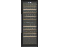 *koopje* CaveCool Raw Zircon Wijnkoelkast - 2 Zones - 77 Flessen - Zwart