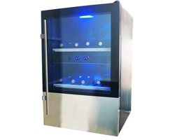 Le Chai LB 420X - Wijnkoelkast - 2 Temperatuurzones 5 tot 22 °C - 42 flessen - Vrijstaand - LED verlichting