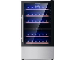 Le Chai LB520X - 52 Flessen - 2 Temperatuurzones - Vrijstaand - 5-20 °C