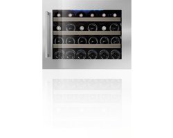 Le Chai LM245 Inbouw wijnklimaatkast - 1 zone 5 tot 18 °C - RVS-glasdeur - 24 flessen - LED verlichting - H 45 cm