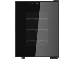 MKSS® Wijnkoelkast - Wijnklimaatkast - Wijnkoeler - Flessenkoelkast - Zwart