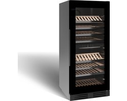Nestor M Wijnklimaatkast NWX293FN1 - 2 T° - 93 Flessen - Koolstoffilter - 2 Presentatielades
