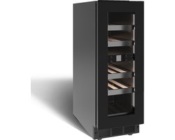 Nestor M Wijnkoelkast NWXS216FN1 - 30 cm breed - 2 zones - 16 Flessen - 38 dB