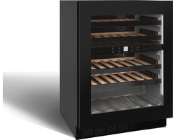 Nestor M Wijnkoelkast NWXS231FN1 - Push Open - 31 Flessen - 2 zones - Zwarte Glasdeur