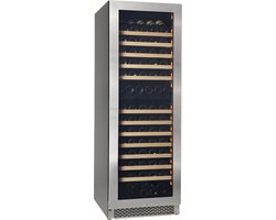 Pevino NG180 - Wijnkoelkast 2 zones - 150 Flessen - Stainless steel front