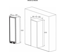 Pevino Wijnkoelkast - PBI58D-HHBS - 2 zones