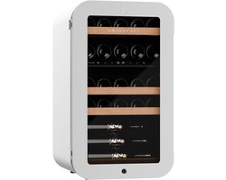 SWISSCAVE WLB-120DF-WHITE 2-zone Wijnkoelkast | 83cm | 26 flessen