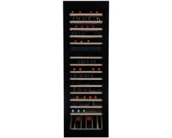 Vinata Premium Wijnklimaatkast Breithorn Inbouw - Zwart - 101 flessen - 177.1 x 59.2x 56.3 cm - Glazen deur