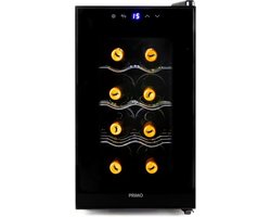 Wijnkoelkast - Wijnklimaatkast - Wijnkoeler - Flessenkoelkast - Zwart