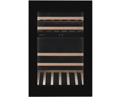 Wine Klima D50-SV88-Push - Wijnklimaatkast - Inbouw - 2 Zones - 23 flessen